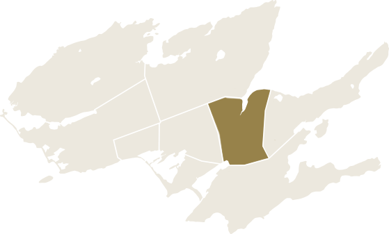 Map of The County with the Picton area highlighted